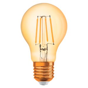 Foco LED Filamento CLASSIC VINTAGE 1906 Ámbar de 5W con luz amarilla de 550 lm y base E27. - LEDVANCE