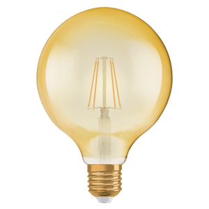 Foco LED Filamento GLOBE VINTAGE 1906 Ámbar de 2,5W con luz amarilla de 220 lm y base E27 - LEDVANCE