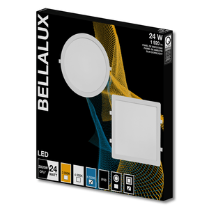 Panel SLIM cuadrado para empotrar de 24W con luz blanca de 1920 lm. - BELLALUX
