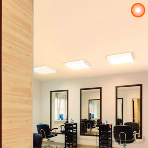 Panel SLIM PLAFON cuadrado para sobreponer de 24W con luz amarilla de 1680 lm. - LEDVANCE