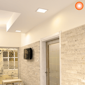 Panel SLIM DOWNLIGHT cuadrado para empotrar de 24W con luz amarilla de 1680 lm. - LEDVANCE