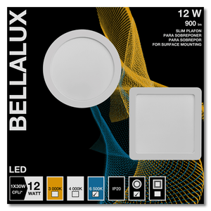 Panel SLIM redondo para empotrar de 12W con luz blanca de 900 lm. - LEDVANCE