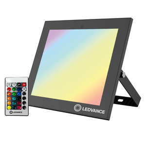 Reflector LED FLOODLIGHT RGBW Negro de 50W con intensidad de luz de 5000 lm con Control Remoto 110-240V. - LEDVANCE