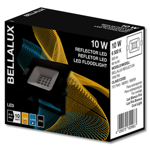 Reflector LED FLOODLIGHT Negro de 10W con luz blanca de 900 lm. - LEDVANCE
