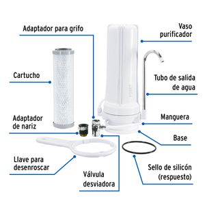 Purificador de agua, sobre tarja - FOSET