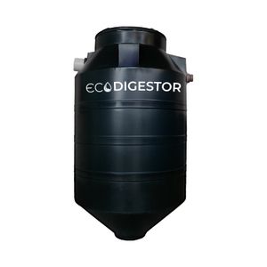 Tanque ECODIGESTOR cilindrico para tratamiento de aguas residuales de 1300 lts. - ECOTANQUE