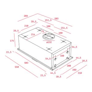 Campana extractora de Integración GFH 55 con motor de doble turbina de 55 cm. - TEKA