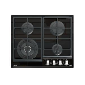Cocina encimera Cristal Gas GZC 64320 XBB de 4 zonas con función Exact Flame en 60 cm. - TEKA
