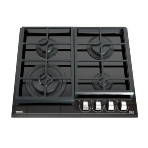 Cocina encimera Cristal Gas GZC 64320 XBB de 4 zonas con función Exact Flame en 60 cm. - TEKA