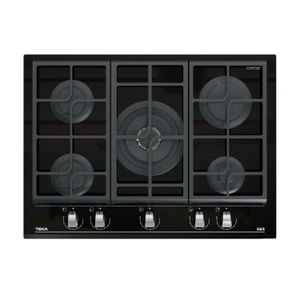 Cocina encimera GZC75330 XBB Cristal Gas de 5 zonas con función ExactFlame en 70 cm. - TEKA