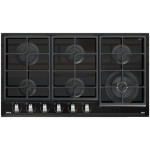 Cocina encimera Cristal Gas GZC 96310 XBB de 6 zonas con función ExactFlame en 900 mm. - TEKA