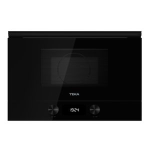 Microondas microondas de integración ML 8220 BIS L Cristal Full Black y base cerámica de 390 x 595 mm. - TEKA