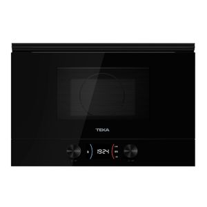 Microondas microondas de integración ML 8220 BIS L Cristal Full Black y base cerámica de 390 x 595 mm. - TEKA