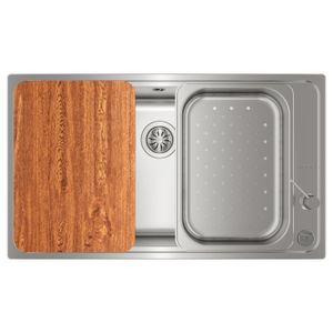 Fregadero BAHIA PLUS 1C de acero inoxidable para empotrar de 1 cubeta de 500 x 860 mm. - TEKA