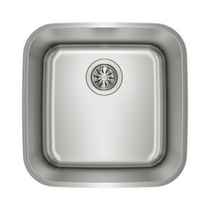 Fregadero Bajo Tope BE 1C de acero inoxidable para encimera de 1 cubeta de 435 x 435 mm. - TEKA