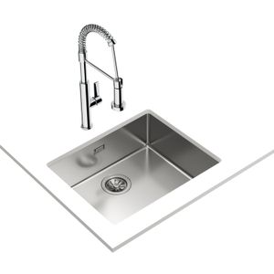 Fregadero Bajo Tope BE RS15 1C con cubeta SilentSmart de 440 x 540 mm. - TEKA