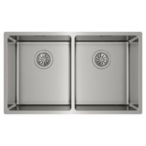 Fregadero BE LINEA RS15 740 de acero inoxidable con 2 cubetas SilentSmart de 740 x 440 mm. - TEKA