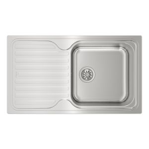 Fregadero CLASSIC 1C 1E reversible con 1 cubeta, escurridor y rebosadero de 860 x 500 mm. - TEKA