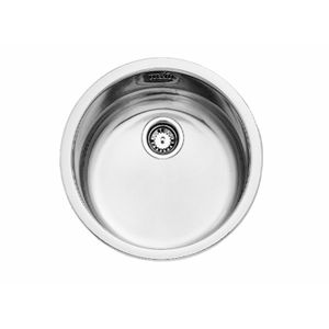 Fregadero Redondo ERC1C empotrado de acero inoxidable de 1 cubeta de 450 mm de diámetro. - TEKA