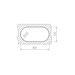 Fregadero TEKAWAY DR80 2C + GRIFO IN 915 2C de caño alto de 840 x 440 mm. - TEKA