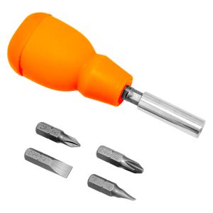 Mini desarmador de bolsillo 4 en 1 Estrella (PH1 y PH2) y Plano (3/16 y 1/4) - VULCAN