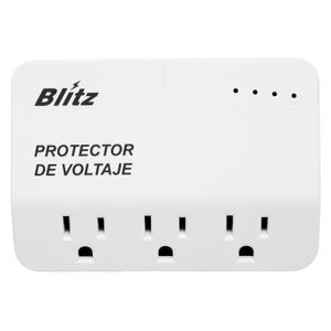 Protector de voltaje de triple toma de 12 Amp + 1 USB-A y 1 USB-C - BLITZ