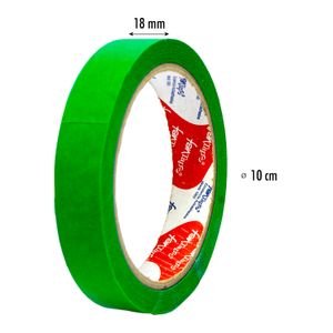 Cinta adhesiva "Creative Masking" color verde de 20 yds x 18 mm - FAN TAPE