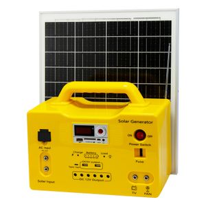Generador solar de 20W - 18V con iluminación, cargador móvil, radio y reproductor mp3 all in one. - BLITZ