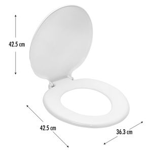 Asiento de inodoro blanco estándar - AMERICAN HOME