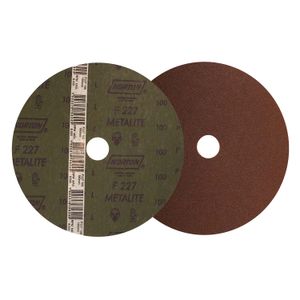 Disco de lija F227 de 7" con grano de óxido de aluminio G100(CAMI) - NORTON