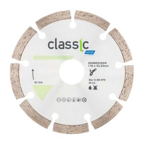 Disco diamantado corte CLASSIC segmentado de 4-1/2" de diametro, 22mm orificio central - NORTON