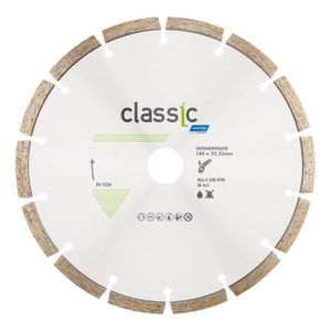 Disco diamantado corte CLASSIC segmentado de 7" de diametro, 22mm orificio central - NORTON