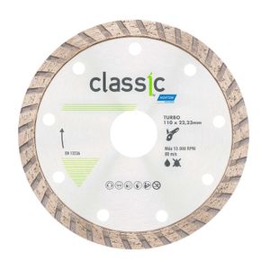 Disco diamantado de corte CLASSIC TURBO de 4-1/2" de diametro, 22mm orificio centra - NORTON