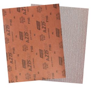 Lija papel seco/agua A275 de óxido de aluminio de 230mm x 280 mm grano P180 - NORTON