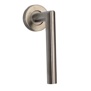 Juego de manija redonda de acero inoxidable para puerta principal. - DIHER