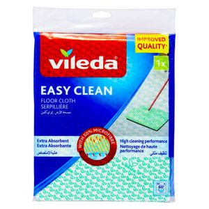 Paño extra absorbente con 50% de microfibra para limpieza de piso. - VILEDA