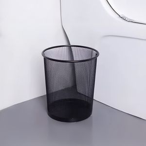 Tacho metálico redondo tipo papelera hecho de malla. - K HOME