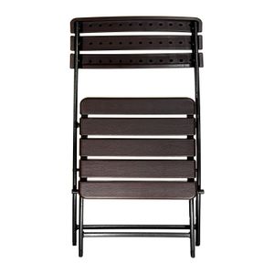 Silla plegable plástica tipo madera para uso en exterior. - ORGILL