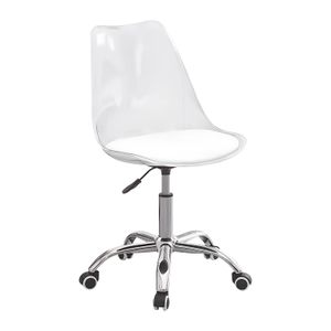 Silla giratoria transparente sin brazo y de altura ajustable. - WRT