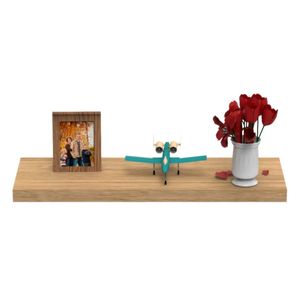 Repisa sólida de madera de 80 x 25 cm para pared. - MUEBLE FACIL