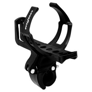 Porta botella plástico color negro con vincha de sujeción para bicicleta. - GOODYEAR