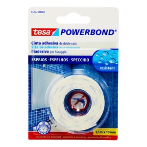Cinta doble faz de 1,5 m x 19 mm para montar espejos - TESA
