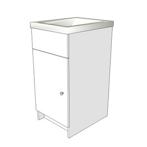 Mueble para lavaropas (L2) de 50 x 42 x 20 cm. - IMAC-RC