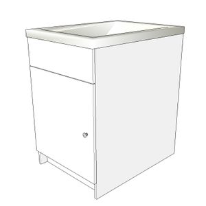 Mueble para lavaropas (L19) de 54 x 85 x 74.7 cm. - IMAC-RC