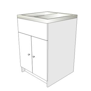 Mueble para lavaropas (LA3) de 60 x 60 x 27 cm. - IMAC-RC