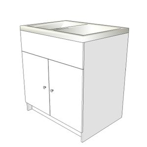 Mueble para lavaropas (LF2) de 79.7 x 85 x 59.8 cm. - IMAC-RC