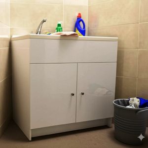 Mueble para lavaropas (A4) de 80 x 60 x 24 cm. - IMAC-RC