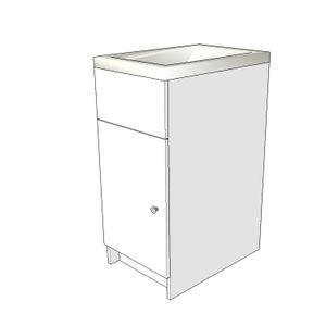 Mueble para lavaropas NDC (L8) de 39 x 58 cm. - IMAC-RC