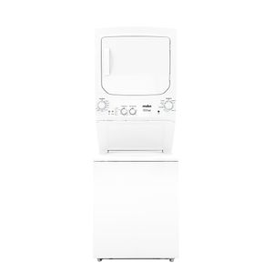 Torre de lavado con IA inteligencia Artificial MCL2440PSBB0 de 24 Kg a gas color blanco. - MABE