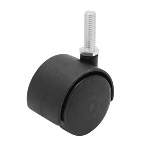 Garrucha giratoria de 2" con rueda de Nylon de doble rueda Carga: 40 kg. - RYG